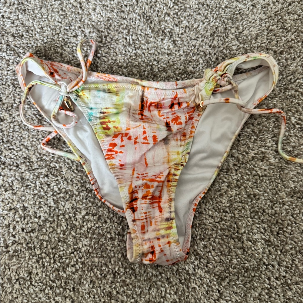 Victoria's Secret Orange and Yellow Bikini Vibrant Swimwear